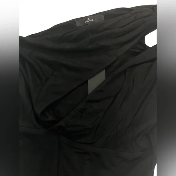 Lulus Women’s size XS Chic Black One Shoulder Cutout Thong Bodysuit NWOT - Picture 3 of 4
